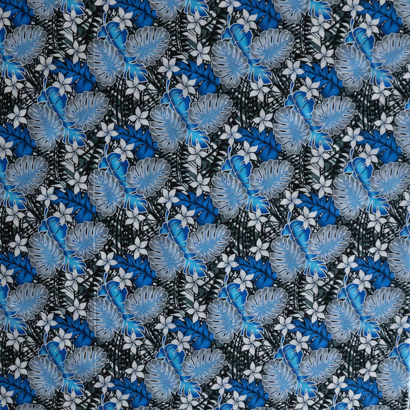 Tiare Split Leaf Monstera Poly-Cotton Fabric | Islands Fabric