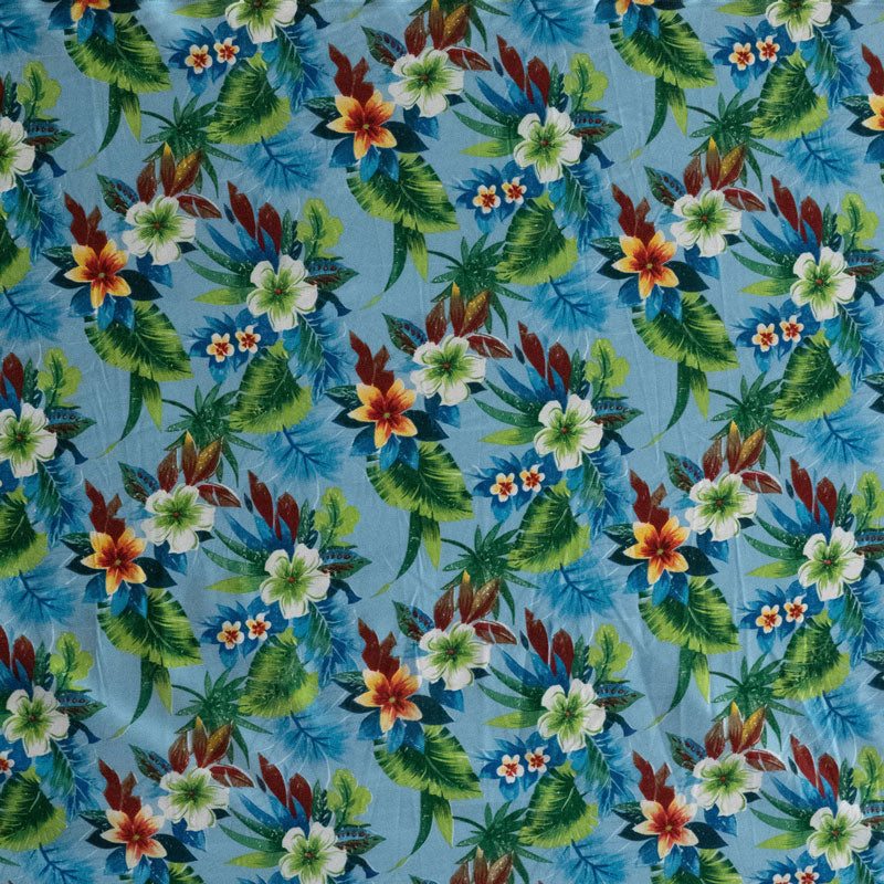 Tropical Garden Peachskin Fabric | Islands Fabric